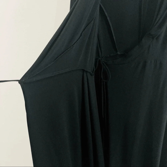 SYMPLI Sz 6 Wrap Dress Full Skirt 3/4 Length Sleeves Made  in Canada - Picture 7 of 15